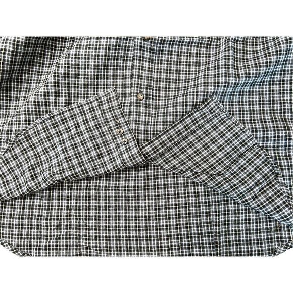 Covington Flannel Black Check Button Up Shirt & Grey T-Shirt Set Sz XXL Casual F - Picture 5 of 12